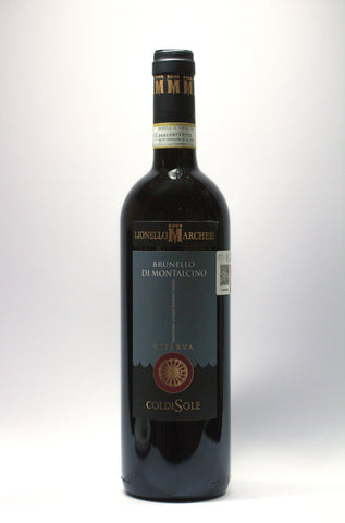 BRUNELLO DI MONTALCINO RESERVA, COL  DI SOLE, LIONELLO MARCHESI, DOCG. 2015